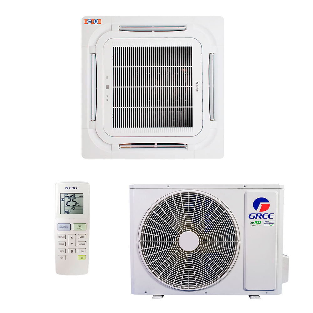 Ar Condicionado Split Cassete Gree G-Prime Inverter Compact 24.000 BTU/h Frio 220V Monofásico - R-32